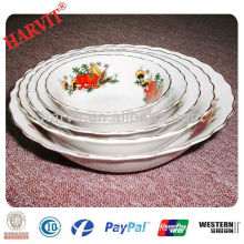 10inches salad bowl ceramic round shallow bowl